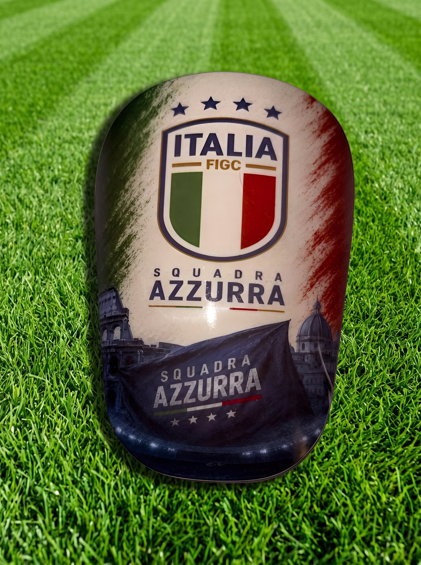 fan2pitch Schienbeinschoner Beispiel Italien Echtfoto